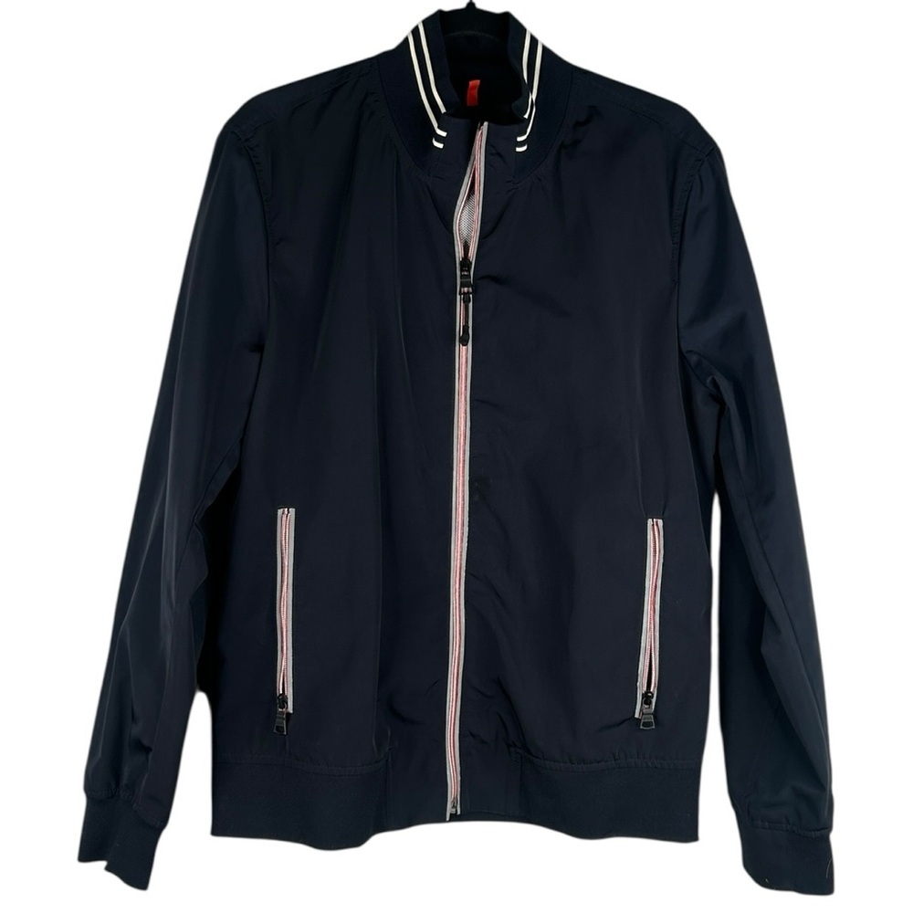 Banana Republic Men's Navy Blue Full Zip Long Sleeve Lightweight Jacket Size Med